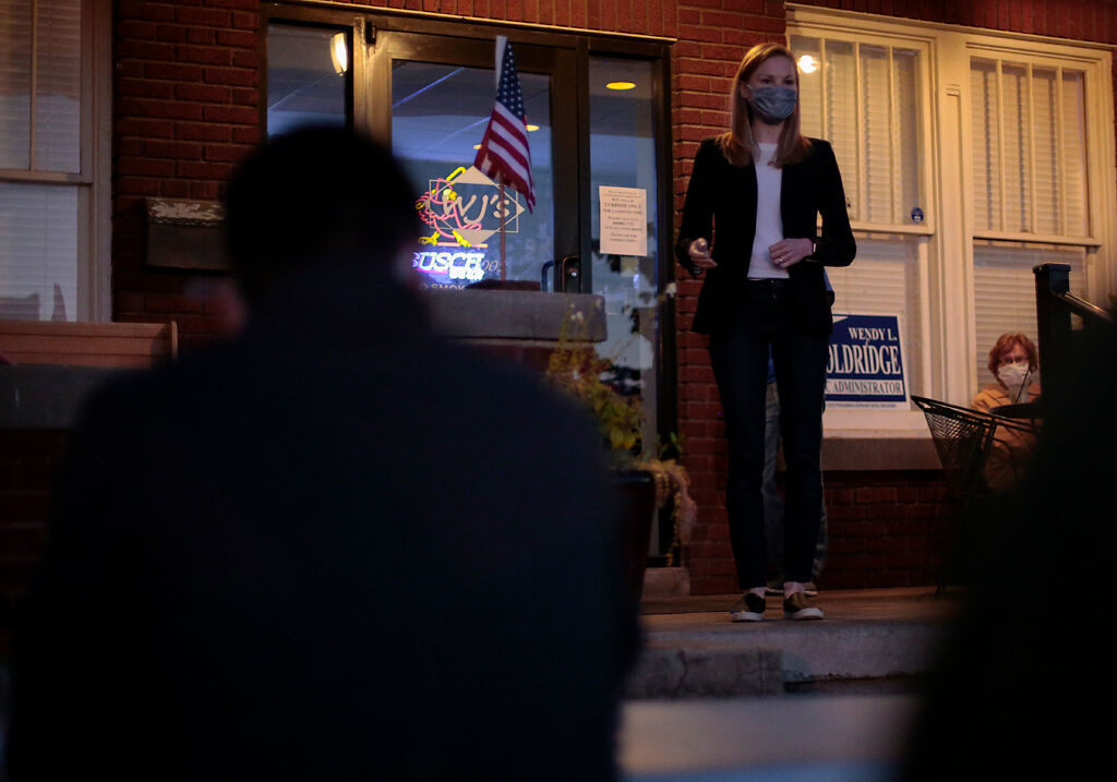 Nicole Galloway made a stop in Boonville, Mo. Thursday night to speak to a group of Cooper County Democrats.